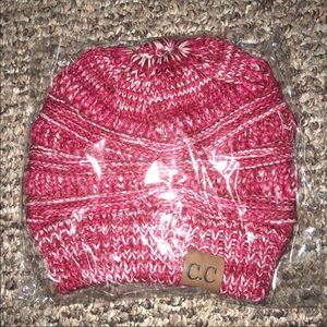 Original CC messy bun beanie